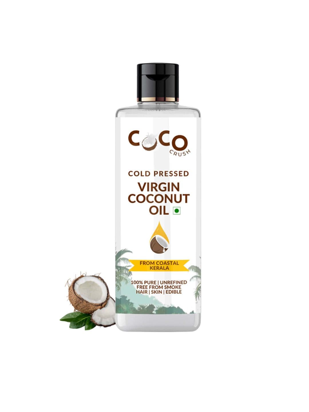 Coco Crush Cold Pressed Virgin Coconut Oil-200ml - view 1