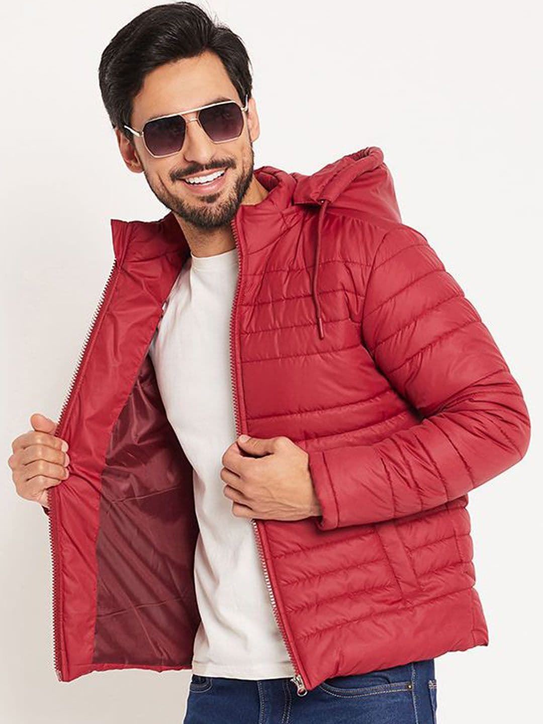 VERO AMORE Men Solid Hooded Quilted Jacket - view 1