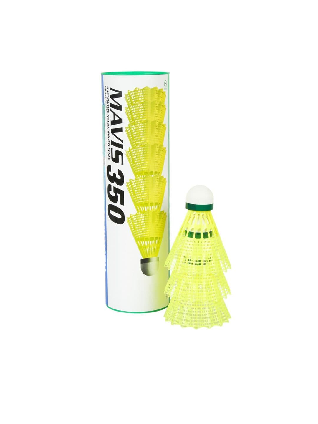 YONEX Pack Of 6 Green & Yellow MAVIS 350 Badminton Shuttlecocks - view 1