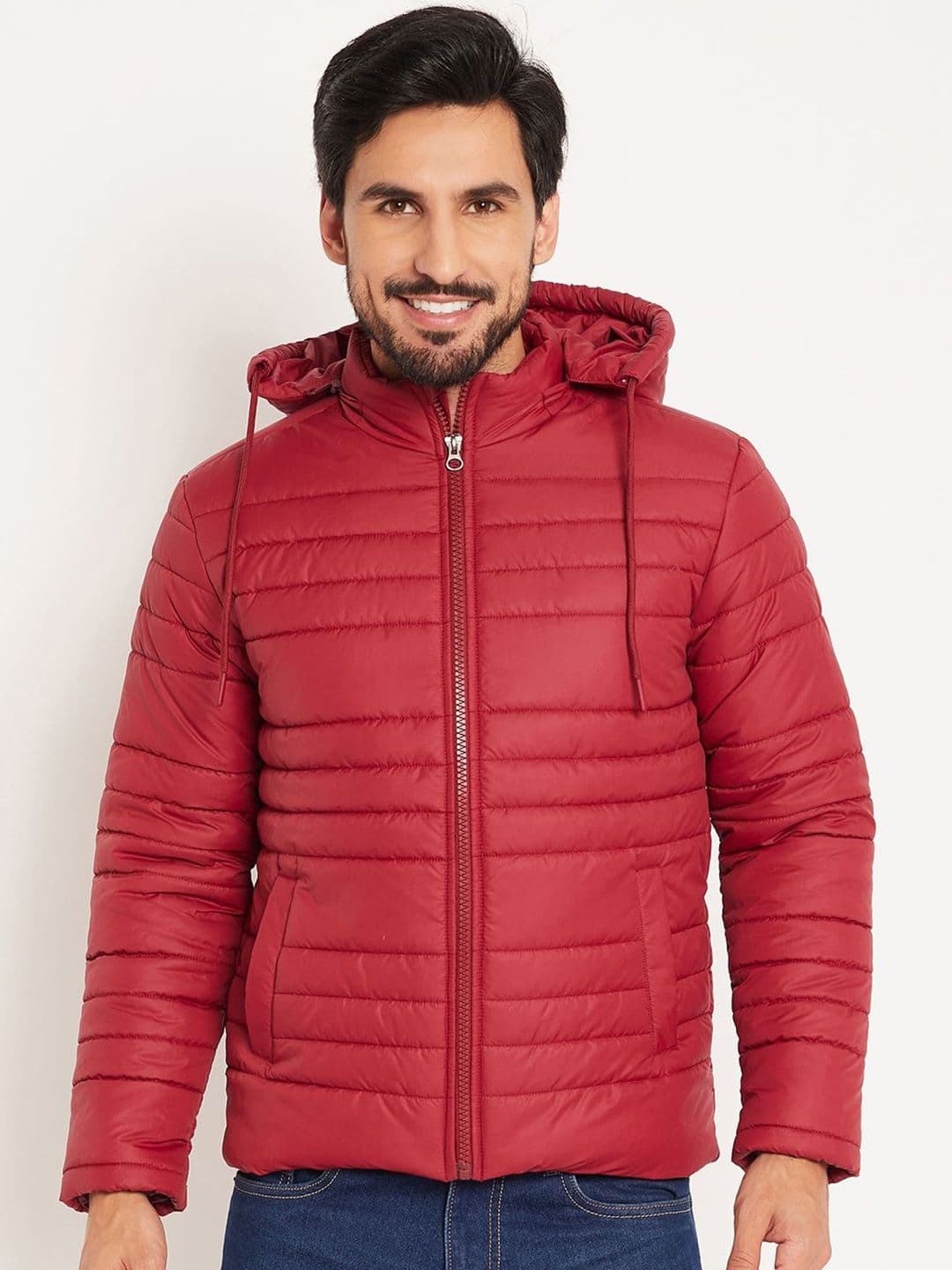 VERO AMORE Men Solid Hooded Quilted Jacket - view 1