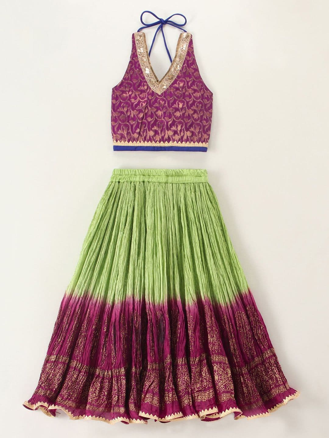 Twisha Printed Top & Ghagra Set - view 1