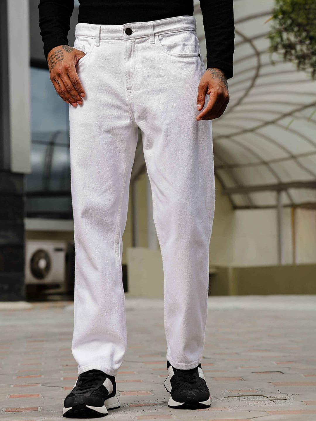 The Roadster Lifestyle Co Men Pure Cotton No Faded Jeans - view 1