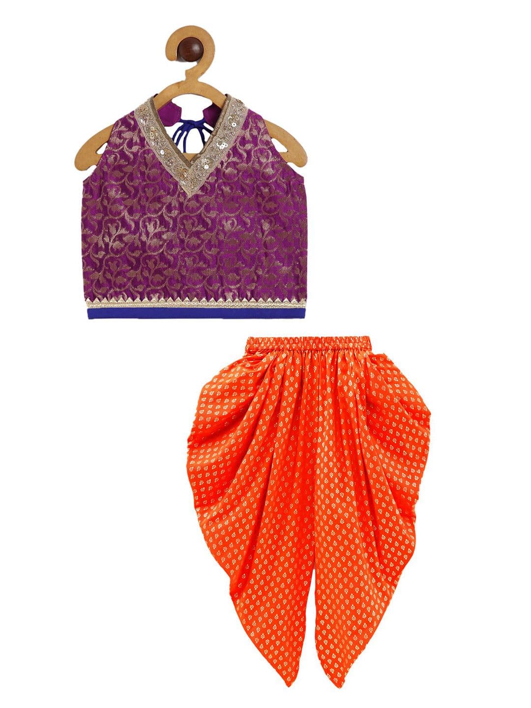 Twisha Girls Top with Dhoti Pants - view 1