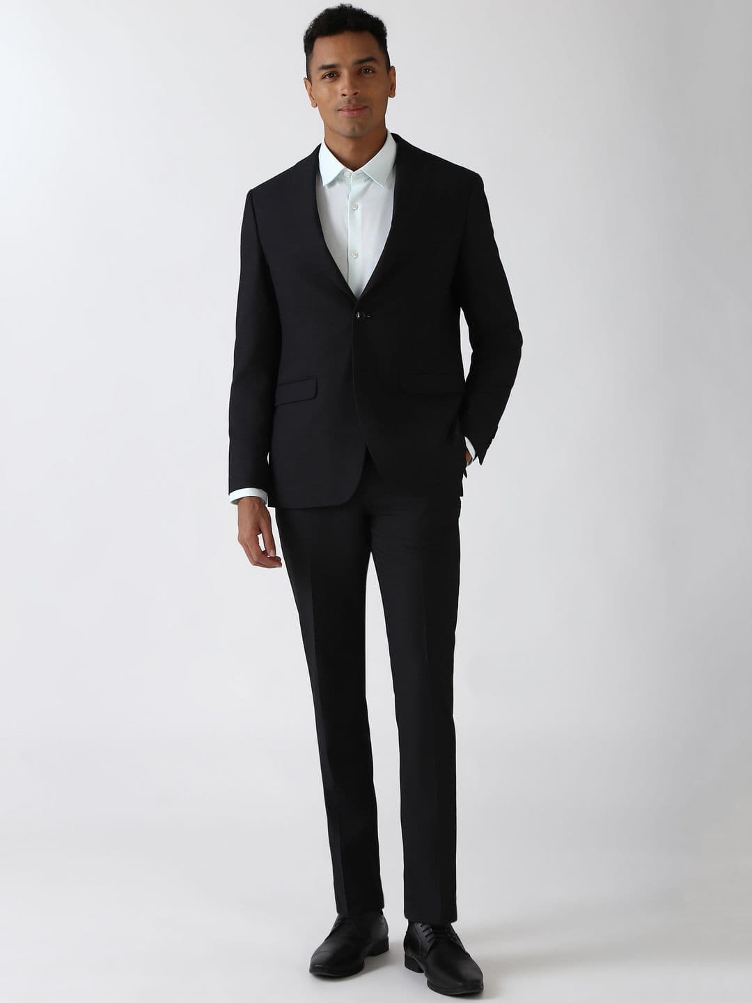 Peter England Elite Slim-Fit Single-Breasted Two-Piece Formal Suit - view 1