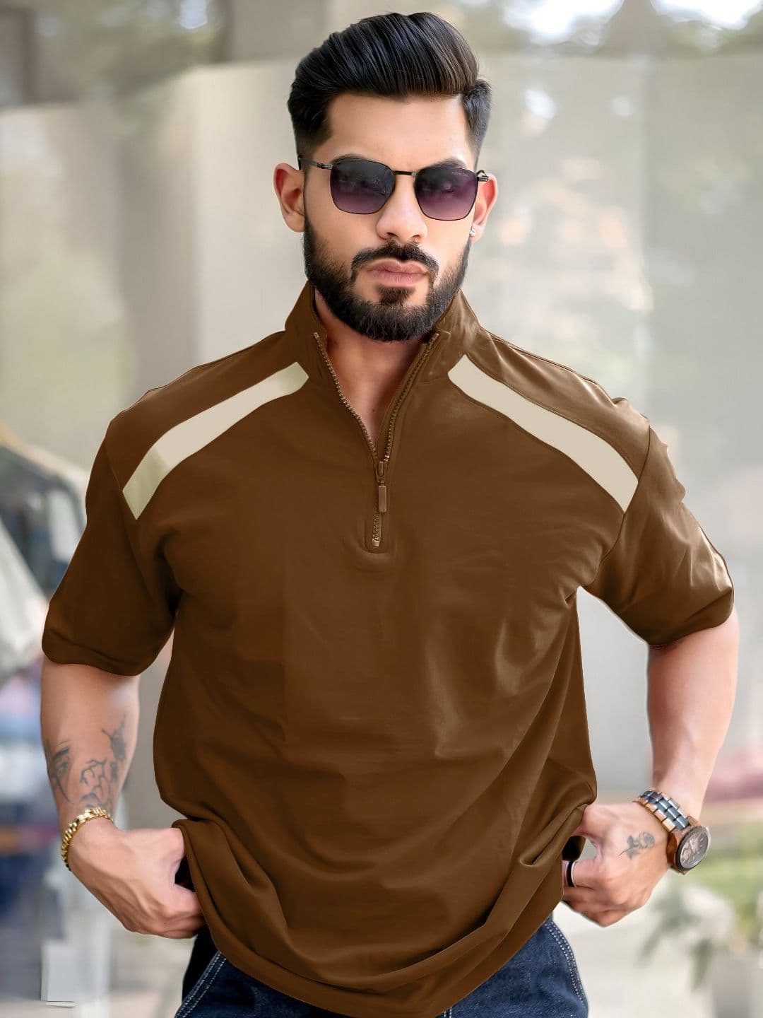 Maniac Men Henley Neck Pockets T-shirt - view 1