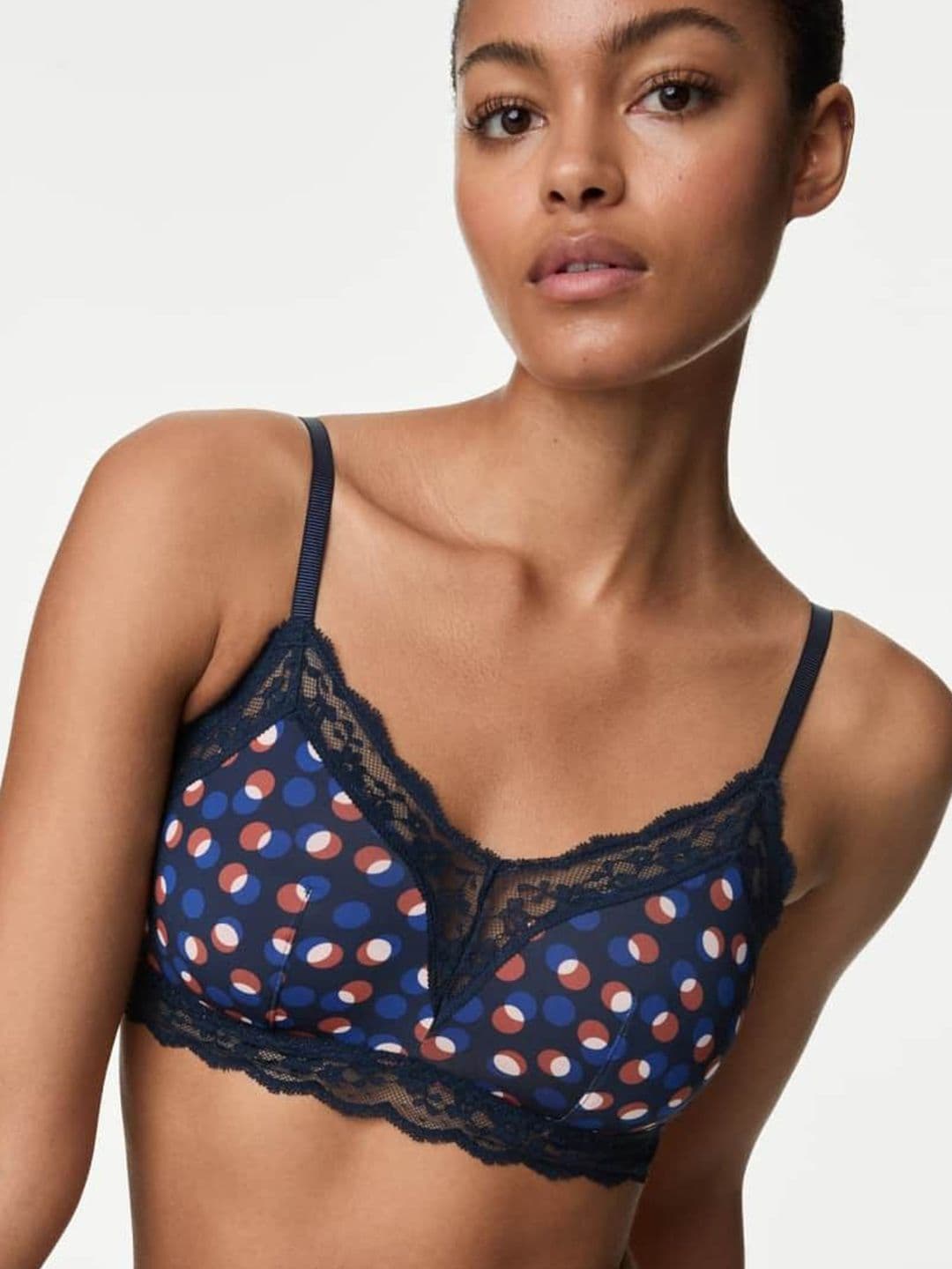 Marks & Spencer Lace Printed Non Wired Bralette - view 1