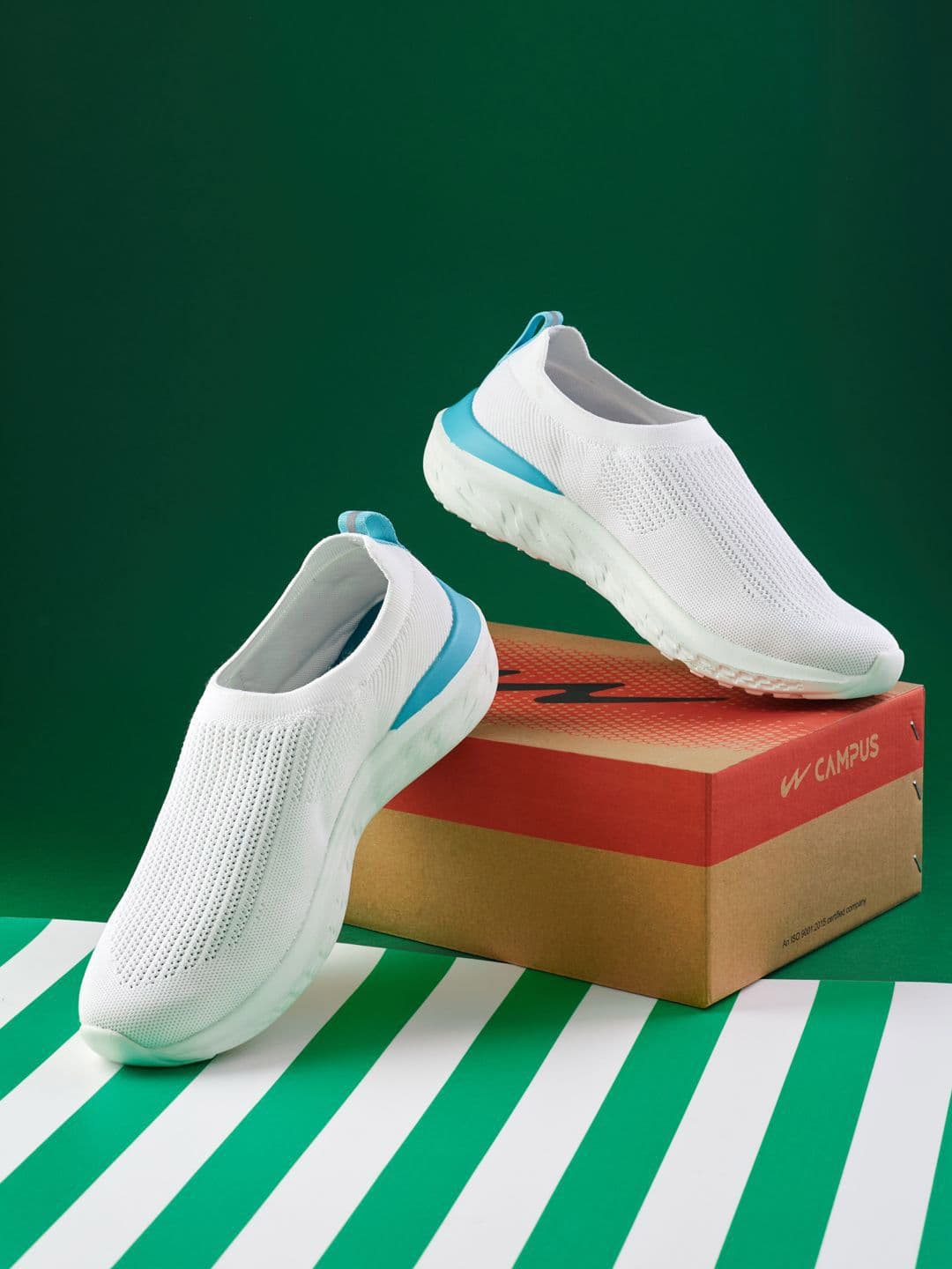 Campus Men ANON Woven Design PU Slip-On Sneakers - view 1