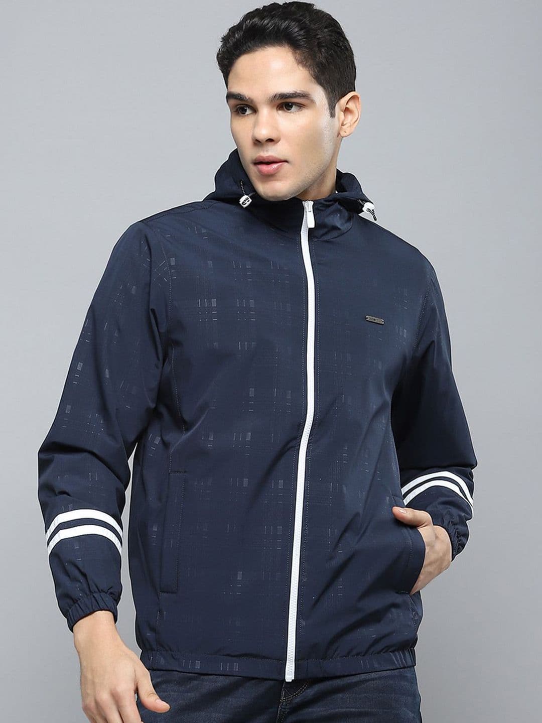 Cloak & Decker Men Hooded Solid Casual Sporty Jacket - view 1