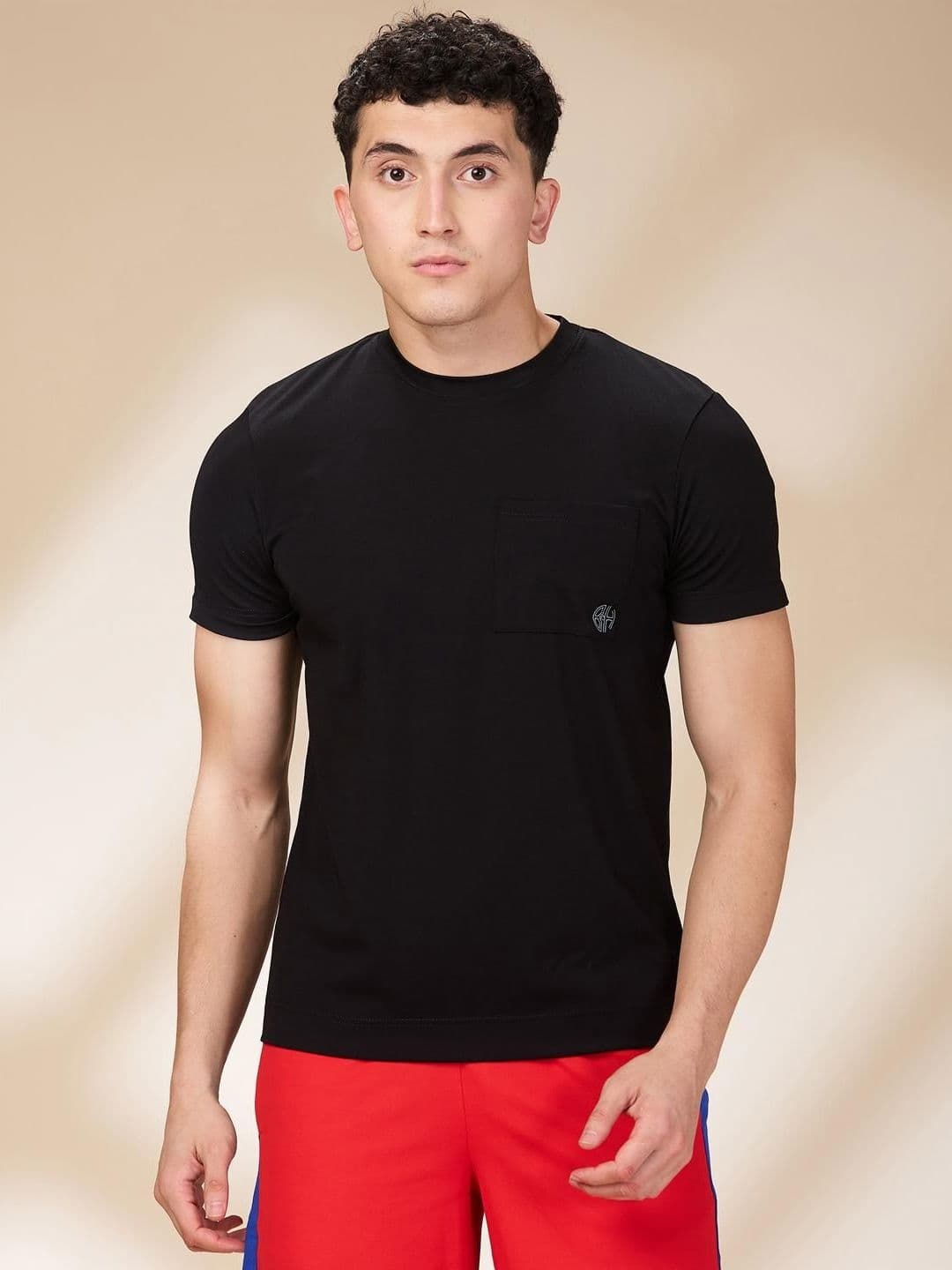 Being Human Men Solid Round Neck Cotton Slim Fit T-shirt - view 1