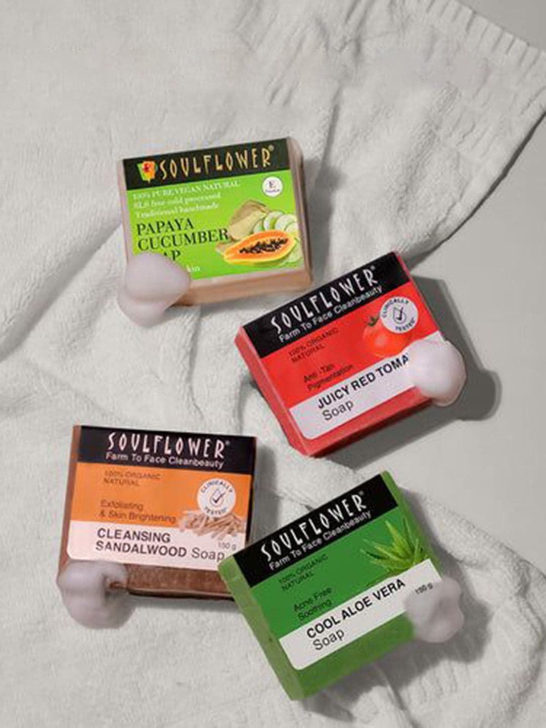 Soulflower Set Of 3 Rosemary Essential Oil Soap With Vitamin E - 150 g Each - view 1