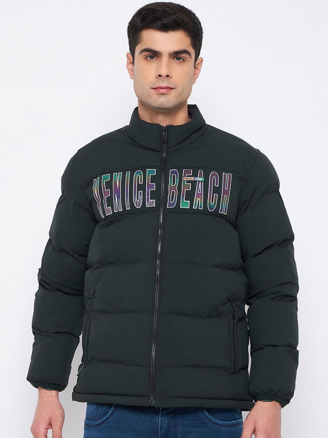 Duke Typography Printed Padded Jacket - view 1