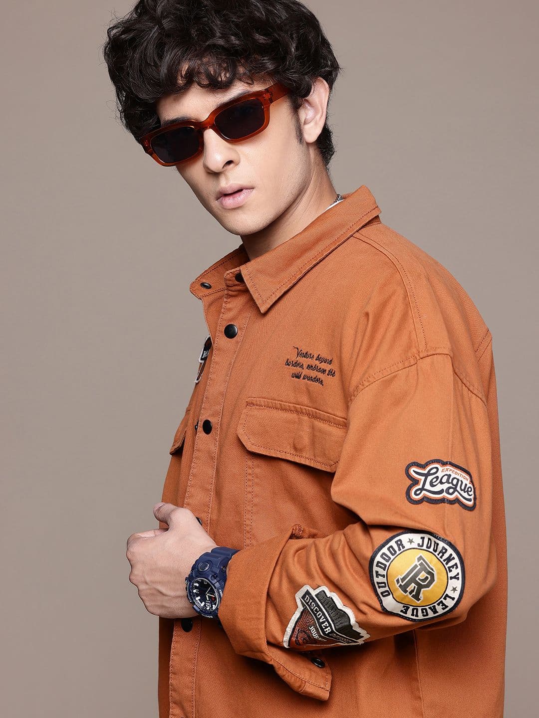 The Roadster Lifestyle Co. Men Pure Cotton Twill Tailored Jacket - view 1