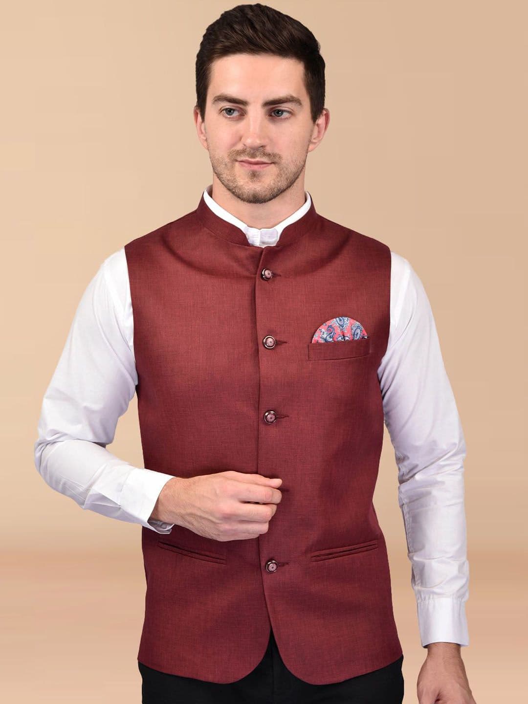 PRINTINDIA Men Mandarin Collar Nehru Jacket - view 1