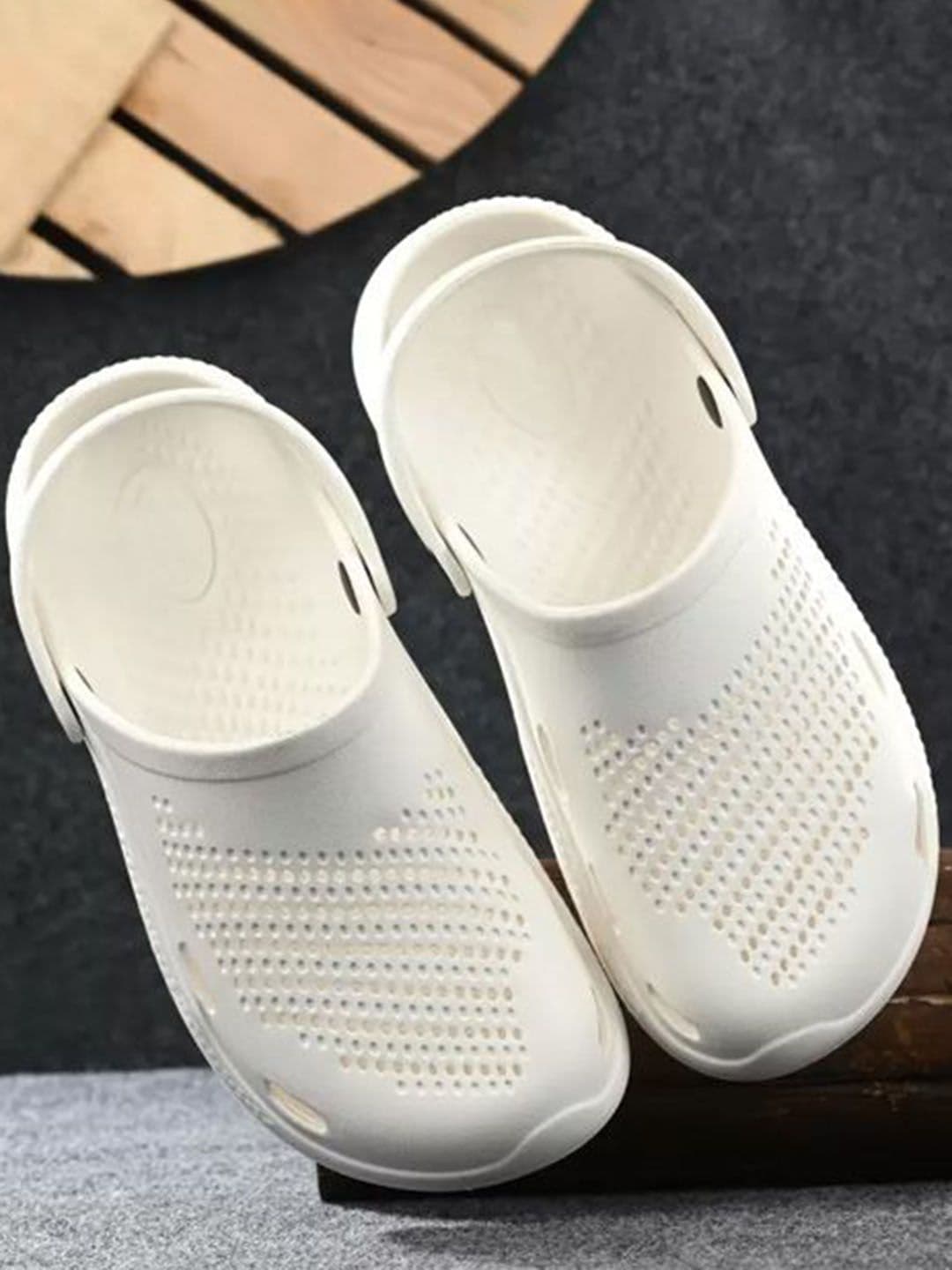 BERSACHE Men Self Design Clogs Flip Flops - view 1