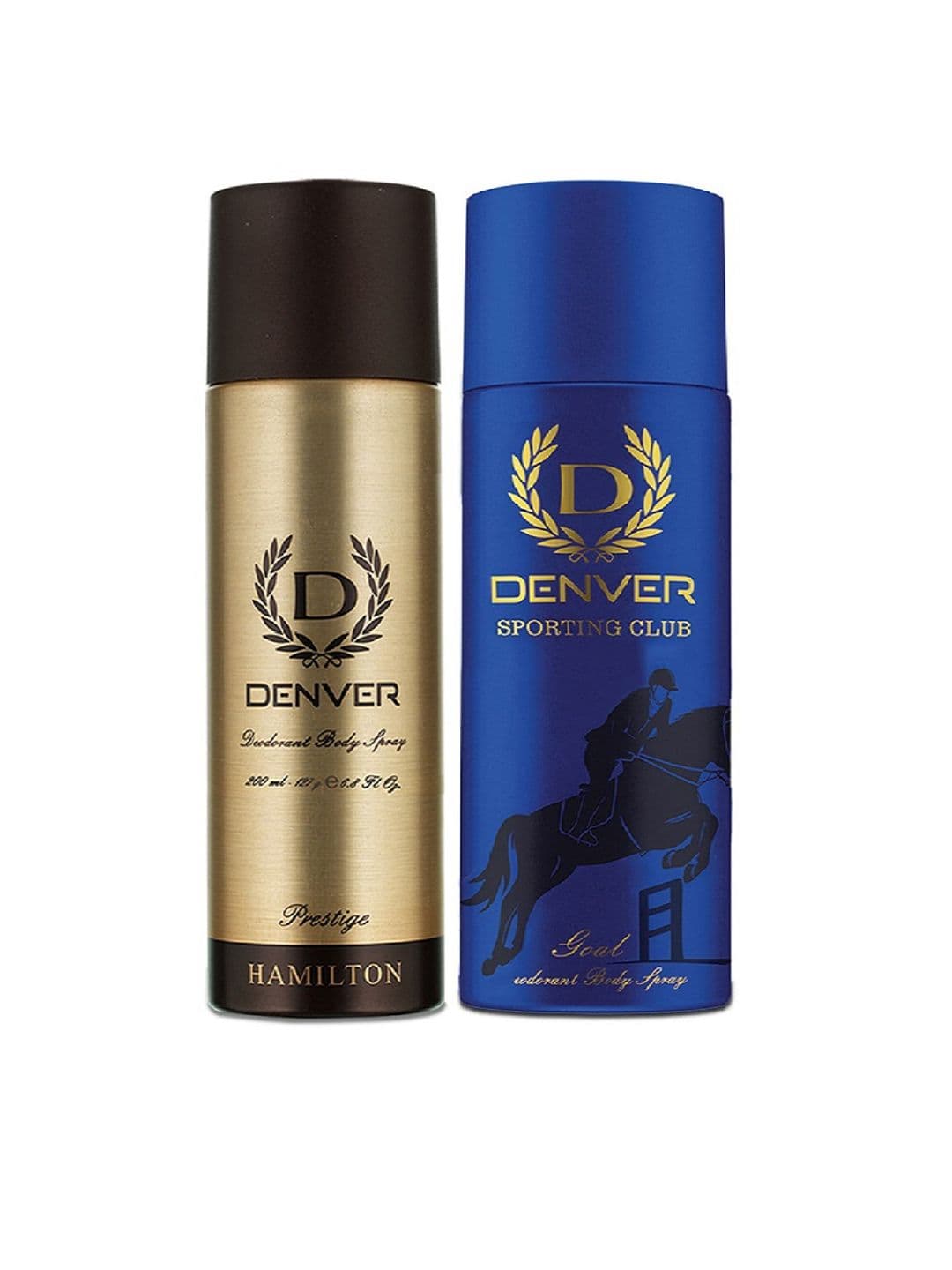 Denver Men Set of Hamilton Prestige & Sporting Club Goal Deodorant Body Sprays -200ml each - view 1