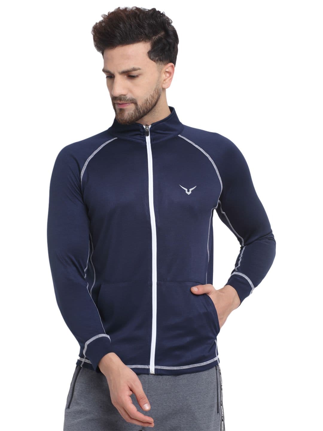 Invincible Men Contrast Line Jacket - view 1