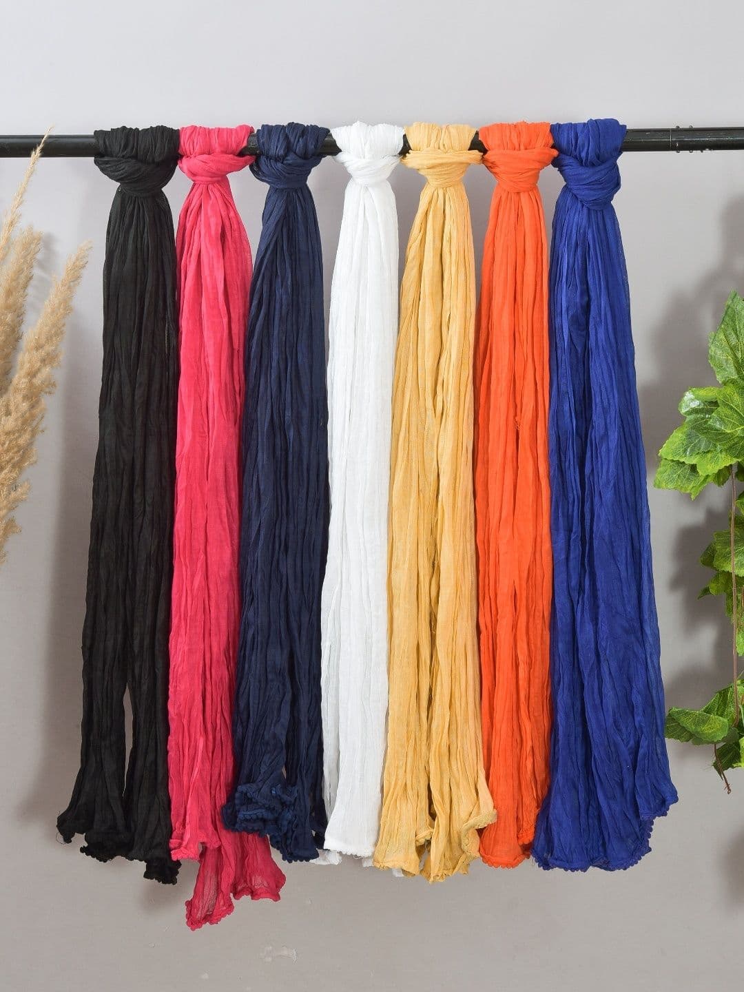 LA FEMINAE Pack of 7 Pure Cotton Dupatta - view 1