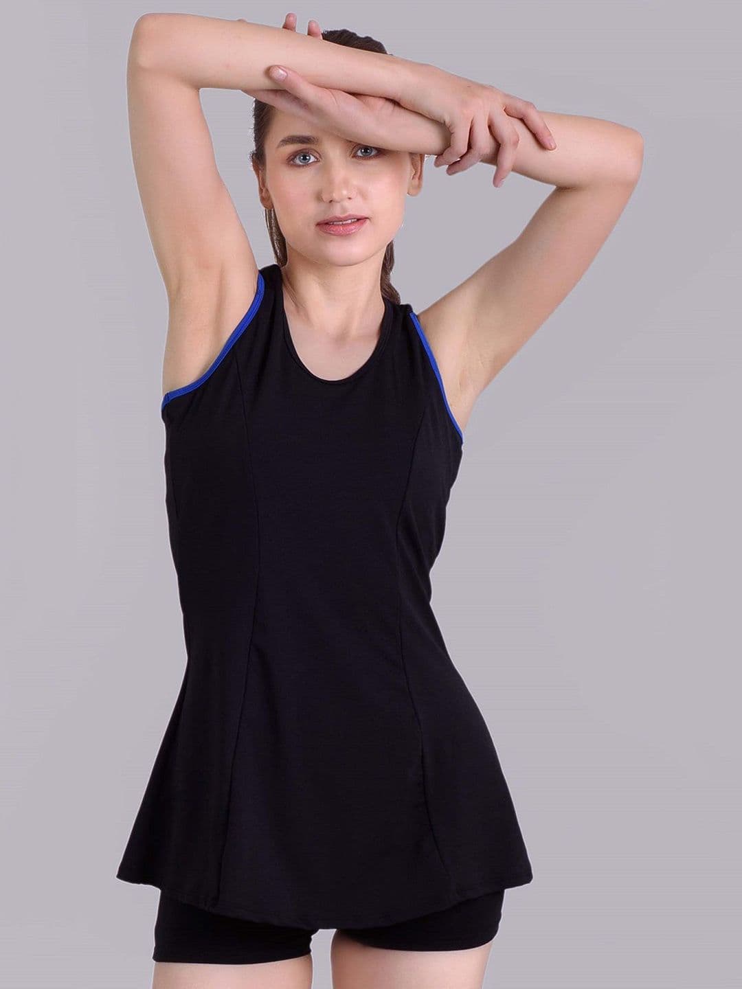 Keepfit Women Round Neck Sleeveless Swim Set - view 1