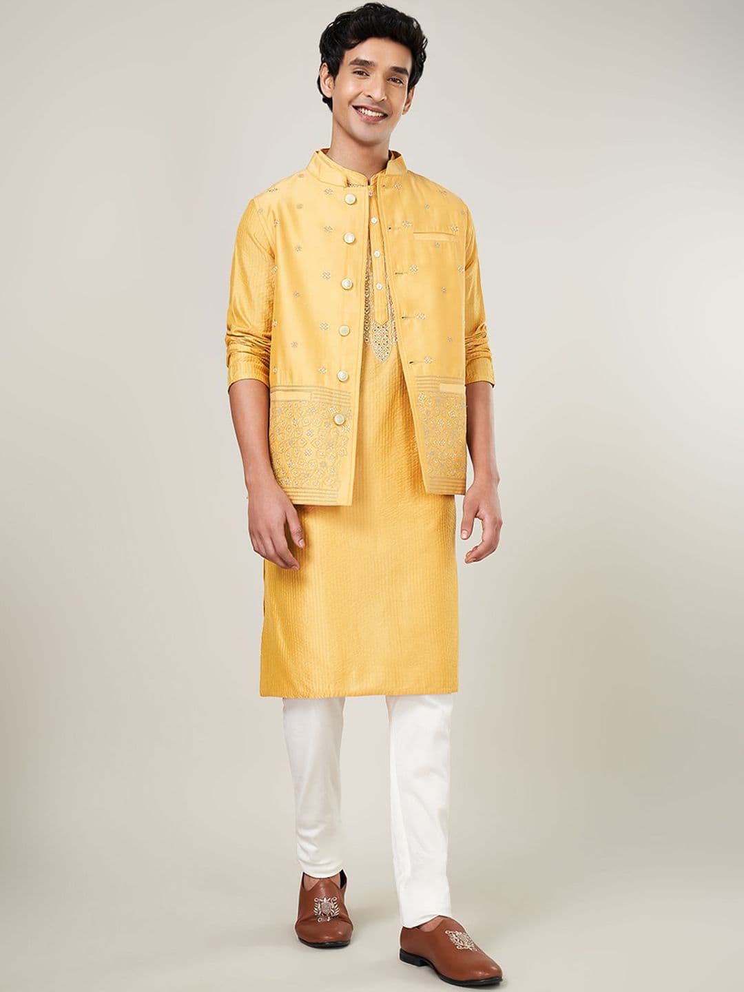 indus route by Pantaloons Men Woven-Design Nehru Jacket - view 1