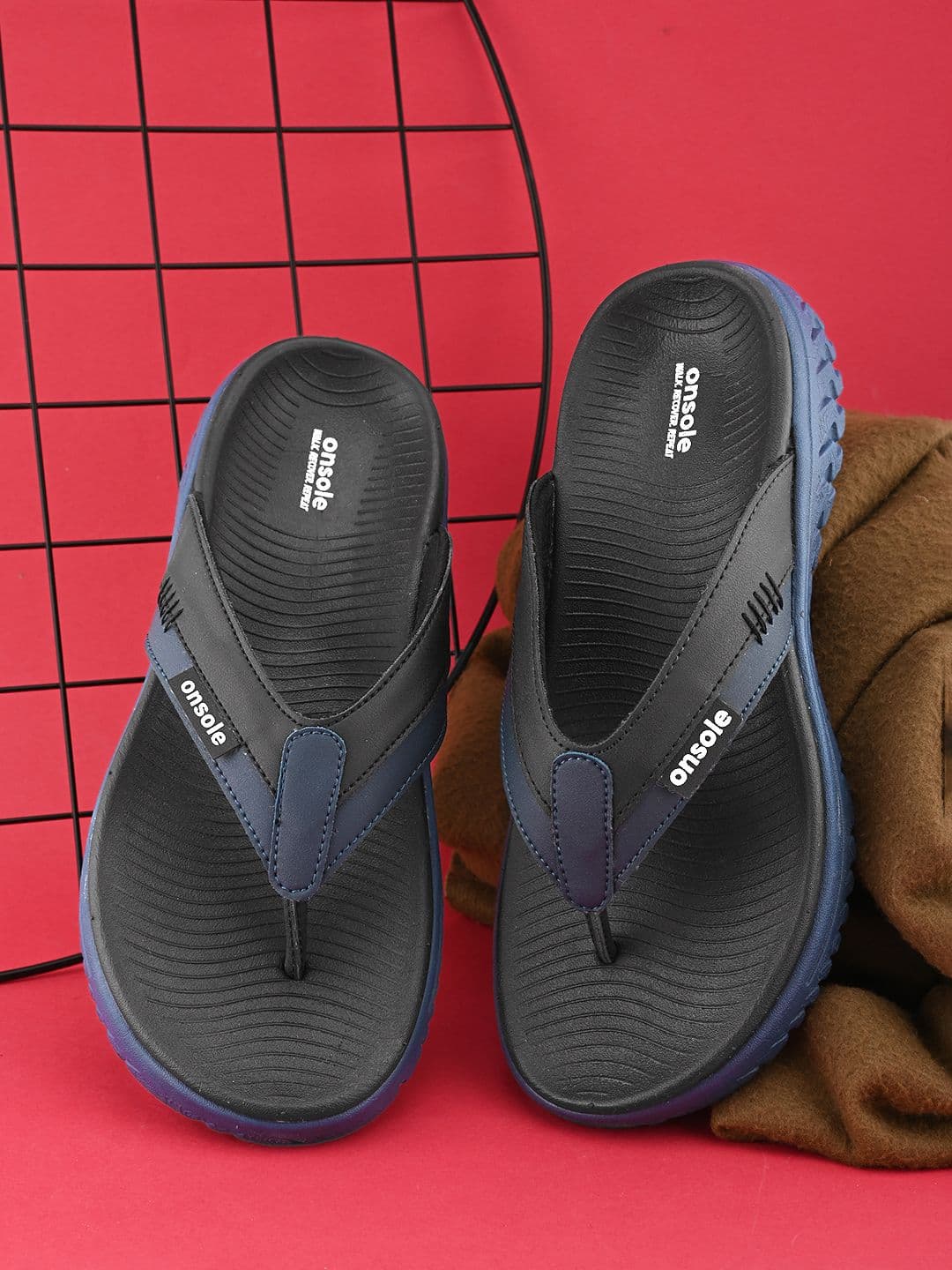 ONSOLE Men Rubber Thong Flip-Flops - view 1
