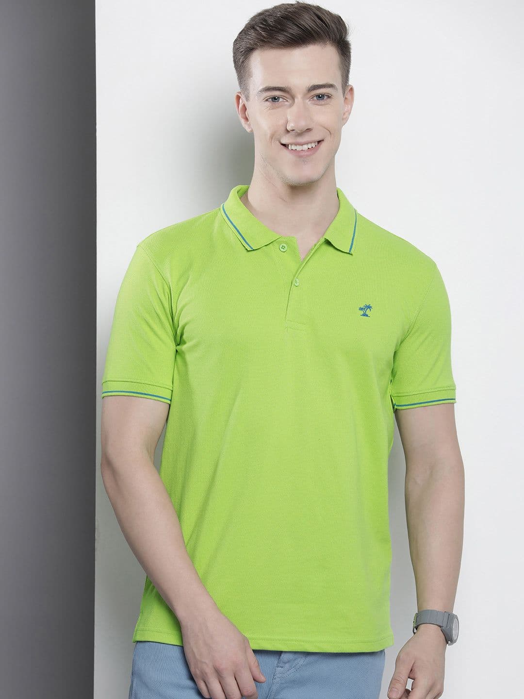 The Indian Garage Co Men Printed Polo Collar T-shirt - view 1