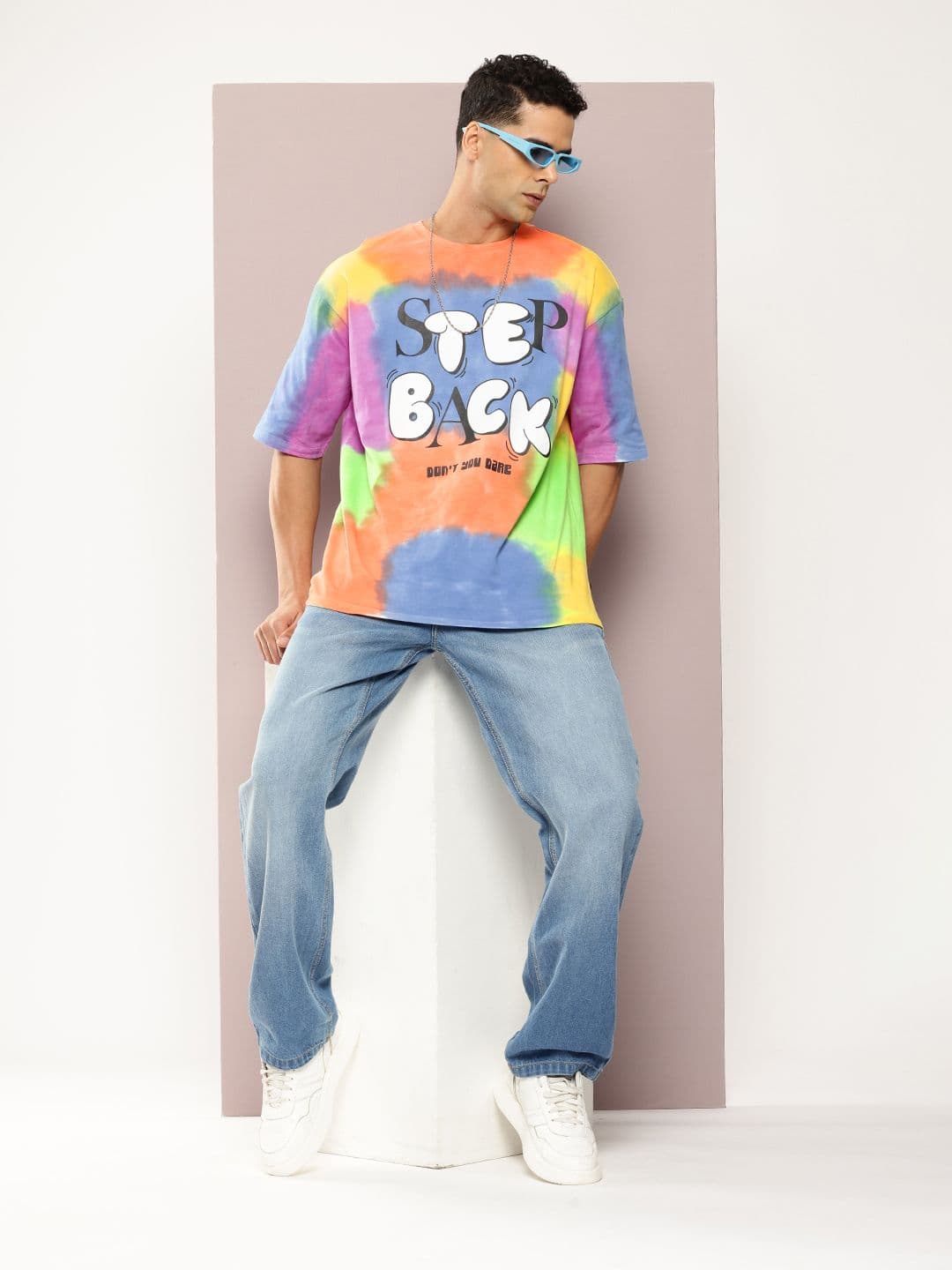 Kook N Keech Typography Printed Drop-Shoulder Sleeves Pure Cotton T-shirt - view 1