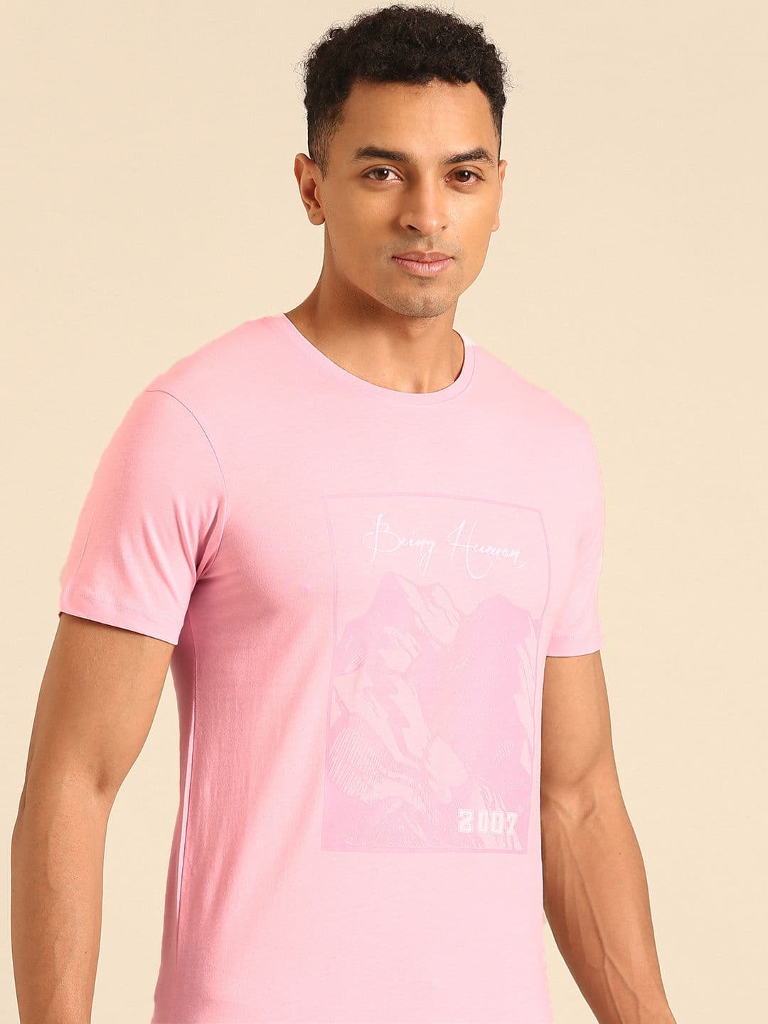 Being Human Printed Pure Cotton T-shirt - view 1