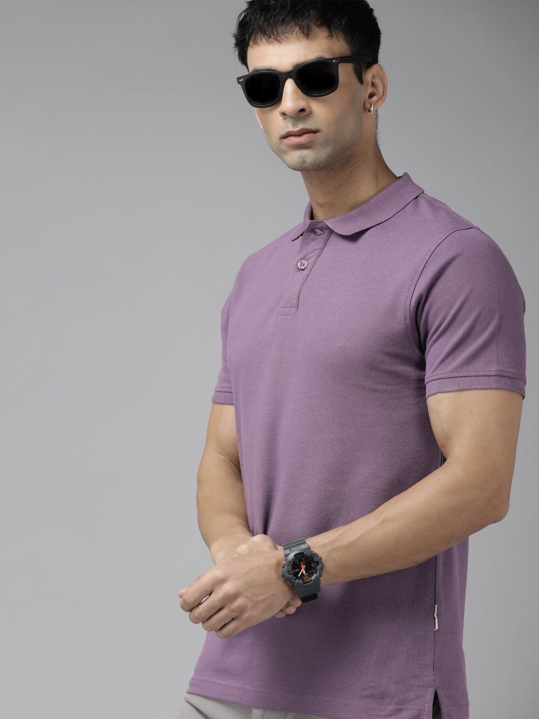 The Roadster Life Co. Men Polo Collar Pure Cotton T-shirt - view 1
