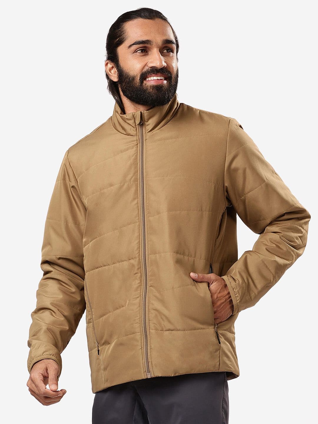 Decathlon Forclaz - Men Brown MT50 Lightweight Trekking Jacket - view 1