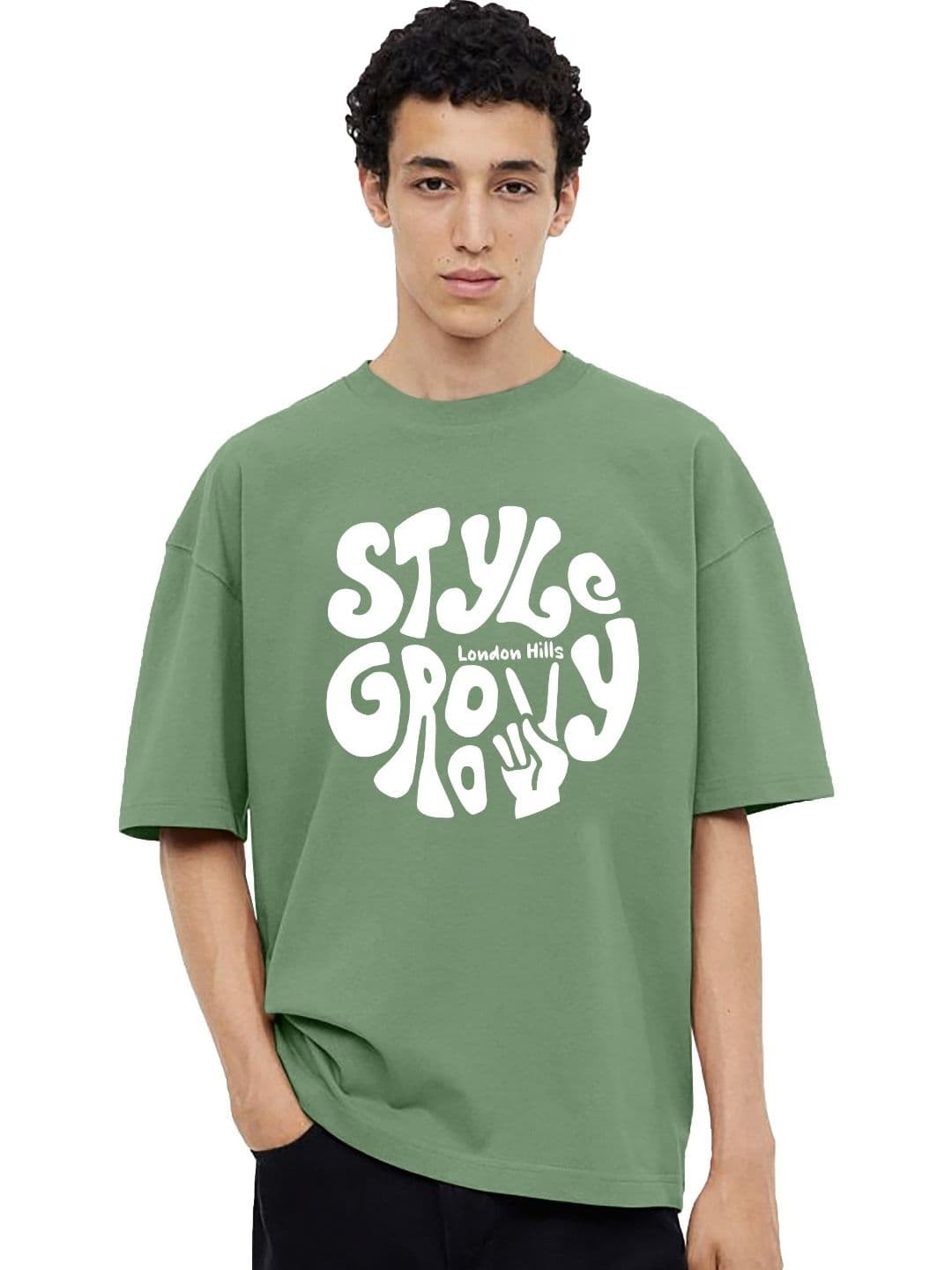 London Hills Men's Graphic Oversized T-shirt - view 1