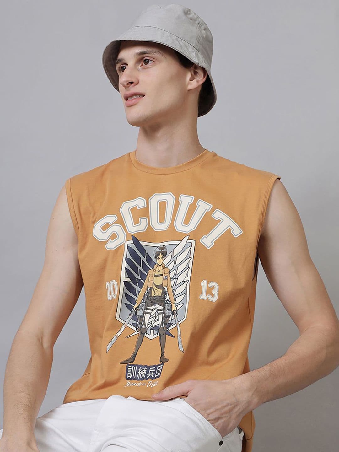 Free Authority Scout Anime Printed Muscle-T-shirt - view 1