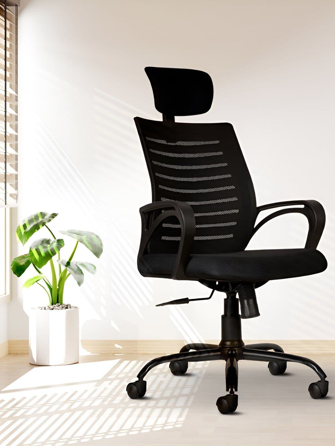 CELLBELL Desire C104 Black Mesh Study Chair - view 1