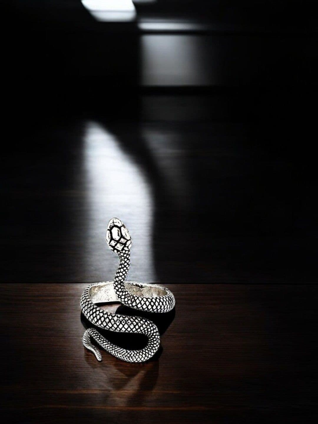 The Roadster Lifestyle Co Stylish Snake Shape Finger Ring - view 1