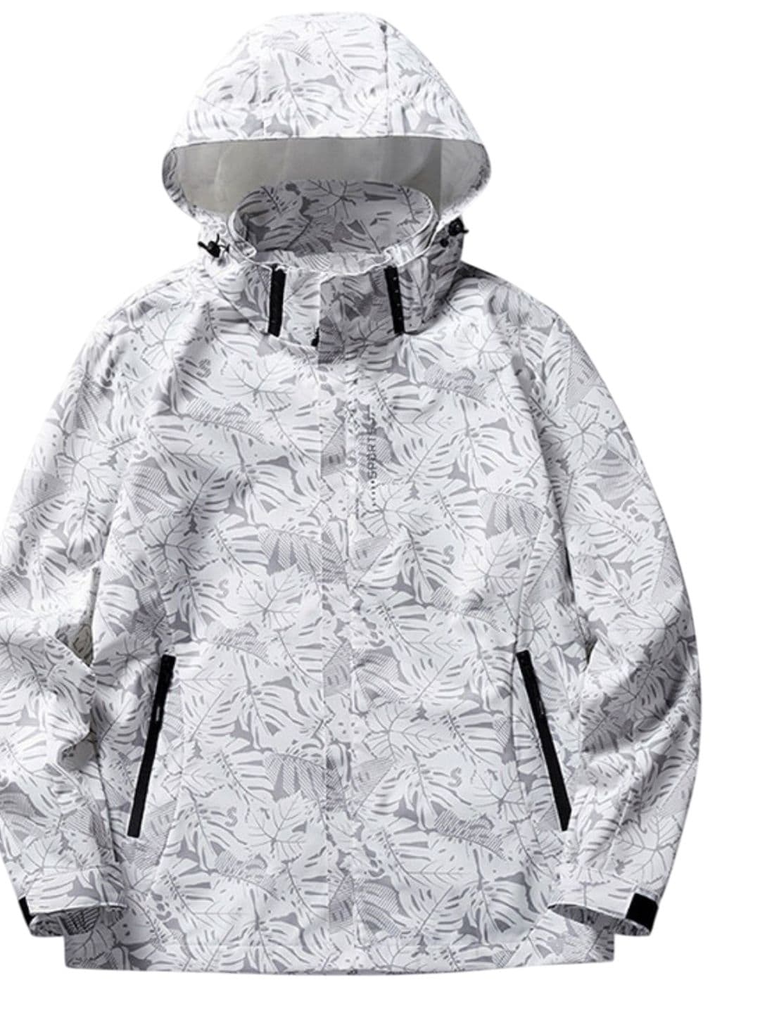 HERE&NOW Men Hooded Floral Printed Casual Tailored Jacket - view 1