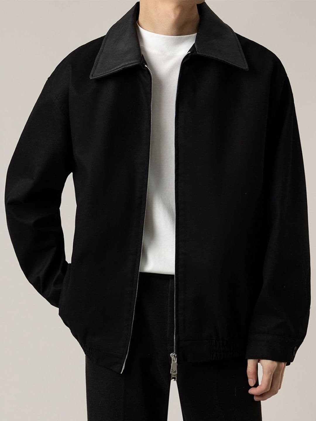 HERE&NOW Men Spread Collar Solid Casual Tailored Jacket - view 1