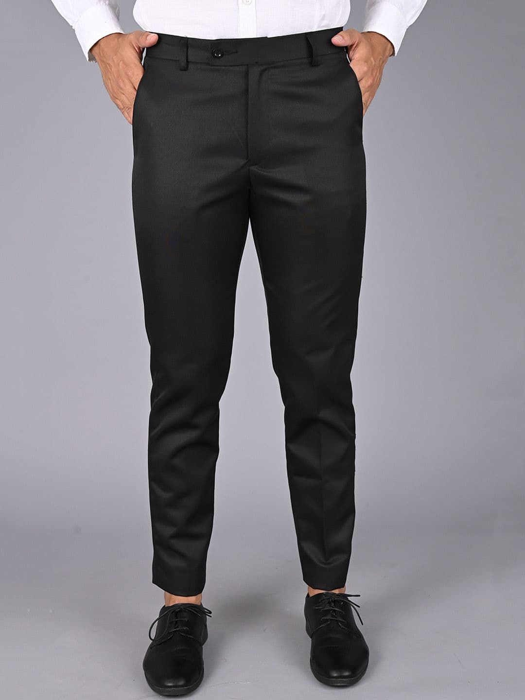 MANCREW Men Smart Mid-Rise Cotton Formal Trouser - view 1