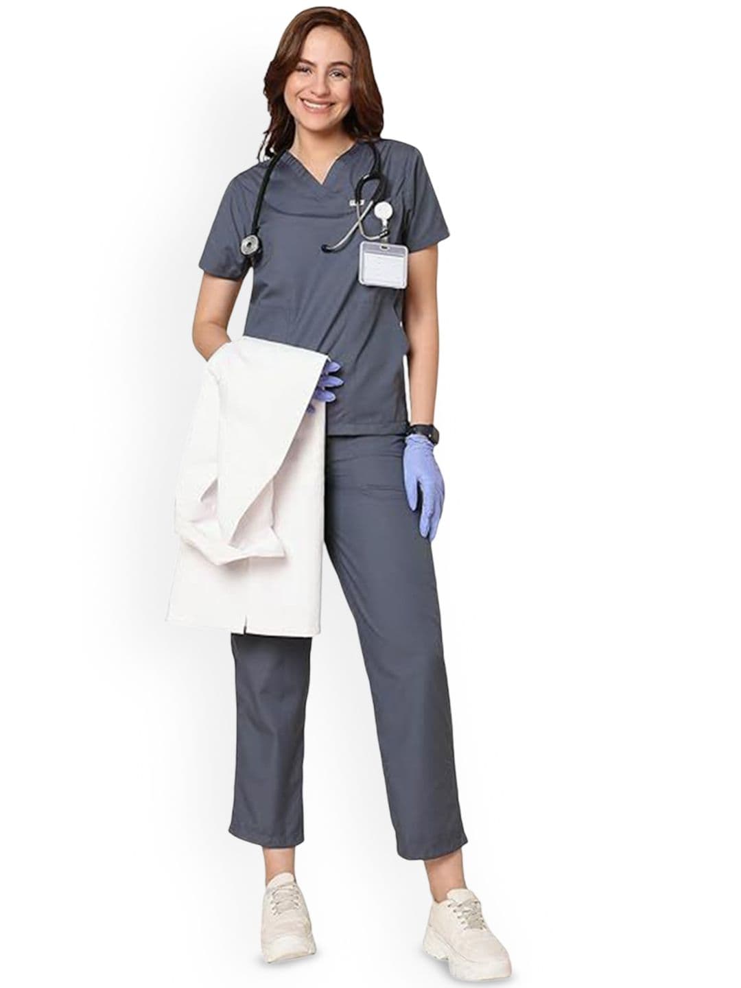 KNYA Women Doctor 5-Pocket Scrub Suit - view 1