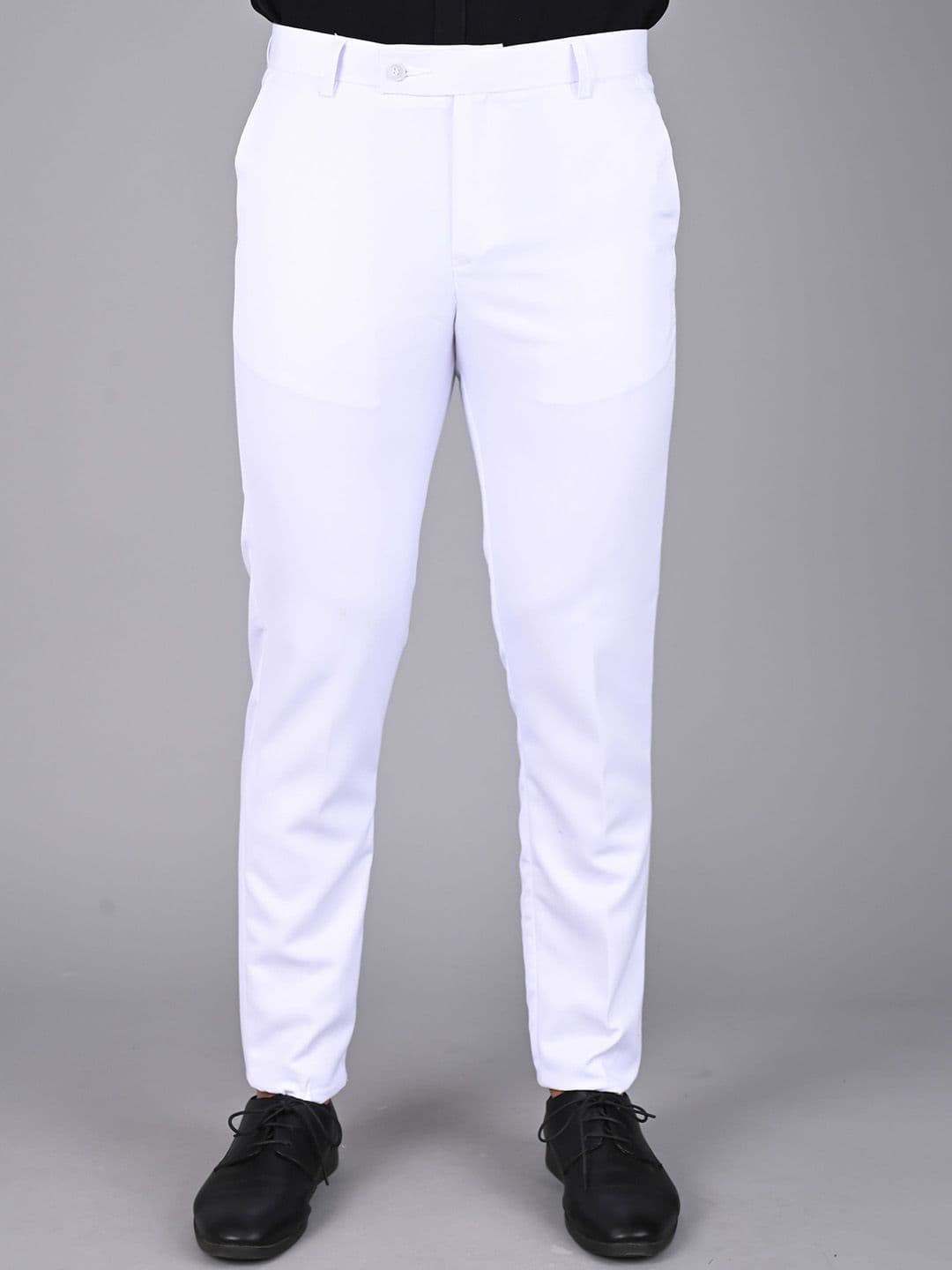 MANCREW Men Smart Cotton Regular Fit Formal Trousers - view 1