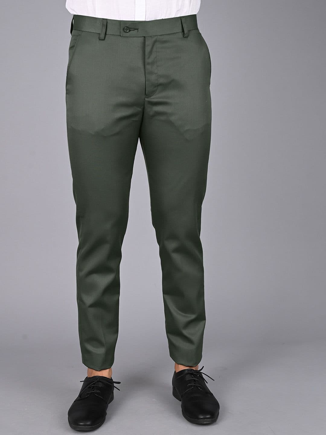 MANCREW Men Smart Regular Fit Mid-Rise Trousers - view 1