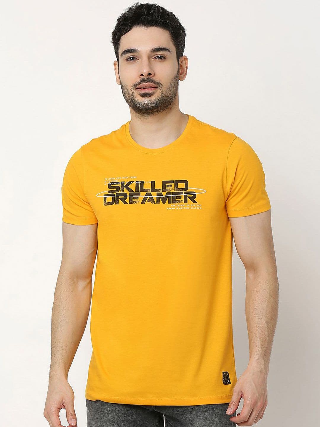 Underjeans by Spykar Men Premium Cotton Slim Fit Tshirt - view 1