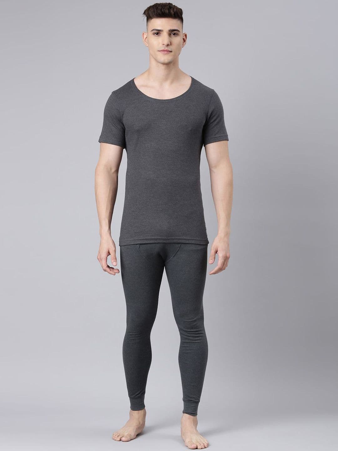 Levis Levi's Round Neck Half Sleeve Thermal Top and Bottom Set for Men's - view 1