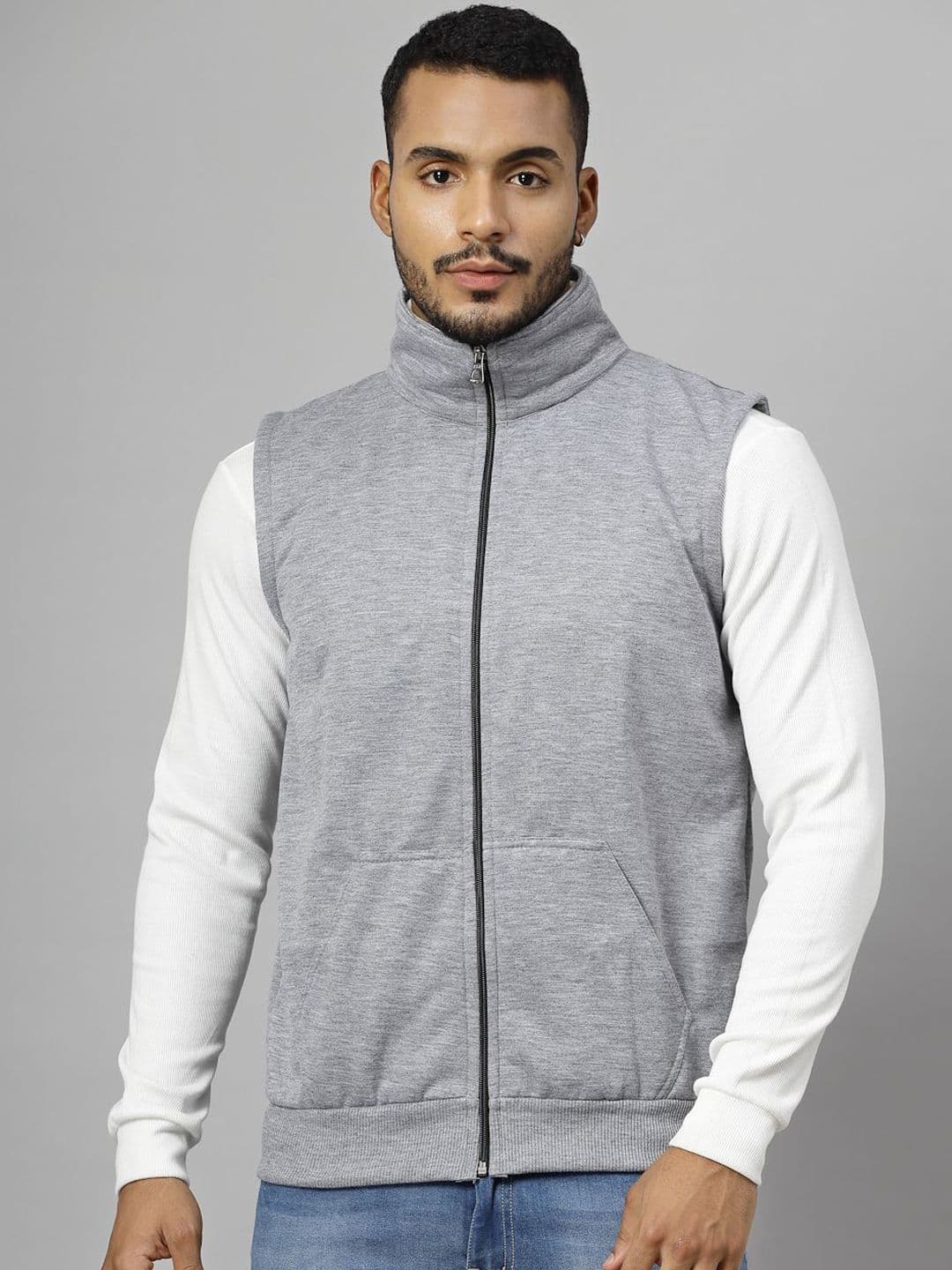 UZARUS Men Lightweight Crop Running Open Front Jacket - view 1