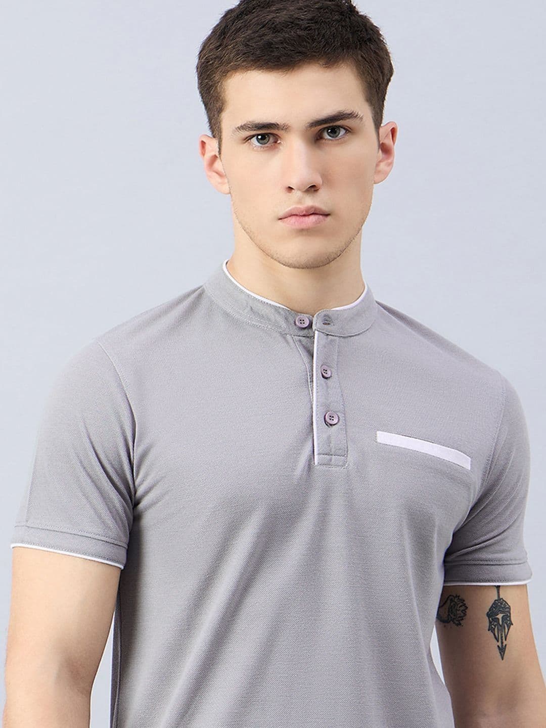 Zigo Men Typography V-Neck Pockets T-shirt - view 1