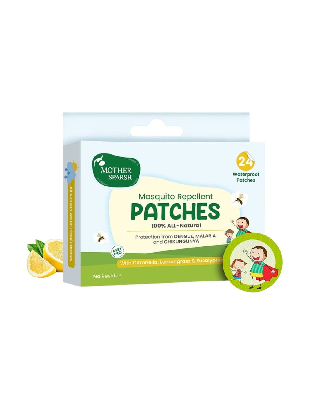 Mother Sparsh Mosquito Repellent Patches - 24 Patches - view 1