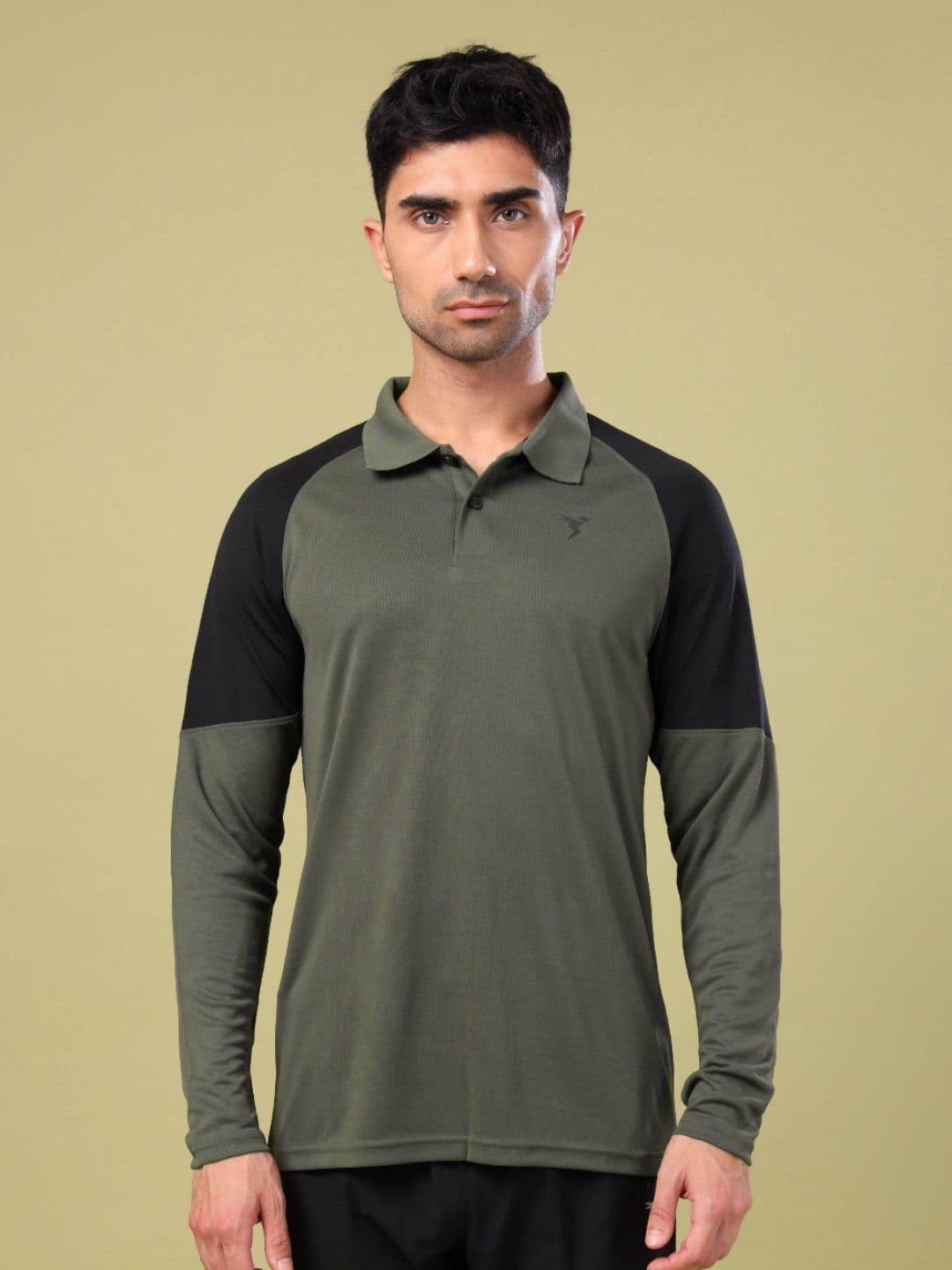 Technosport Colourblocked Polo Collar UPF50 Techno cool+ Slim Fit T-shirt - view 1