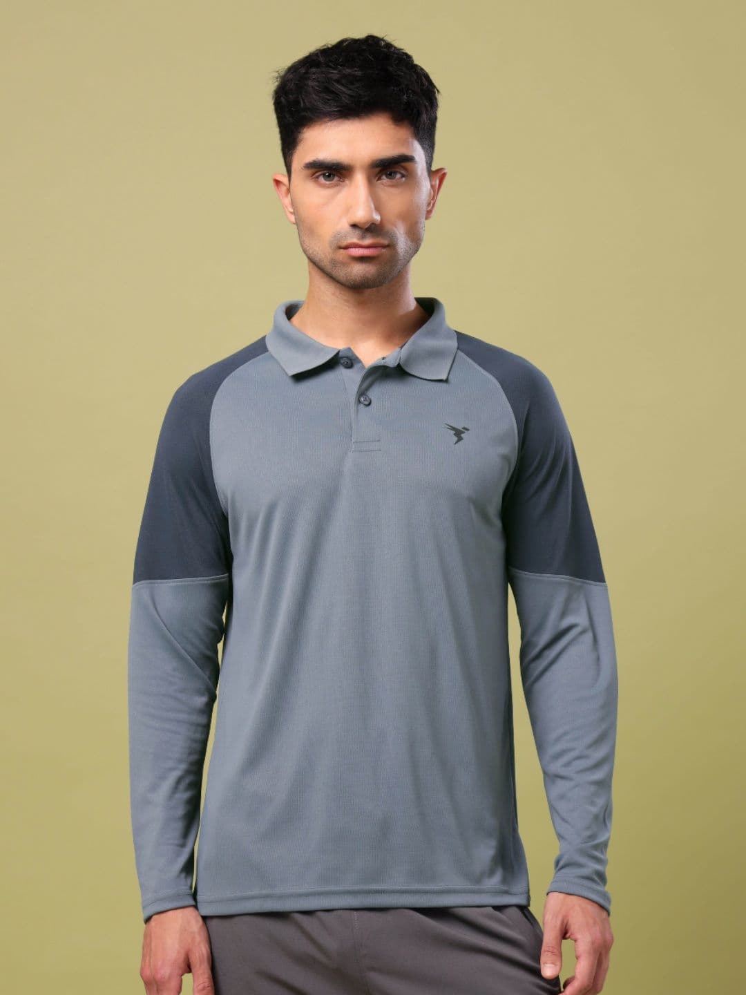 Technosport Colourblocked Polo Collar UPF50 Techno cool+ Slim Fit T-shirt - view 1