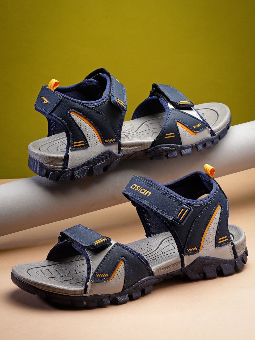 ASIAN Men Textured Sports Sandals - view 1