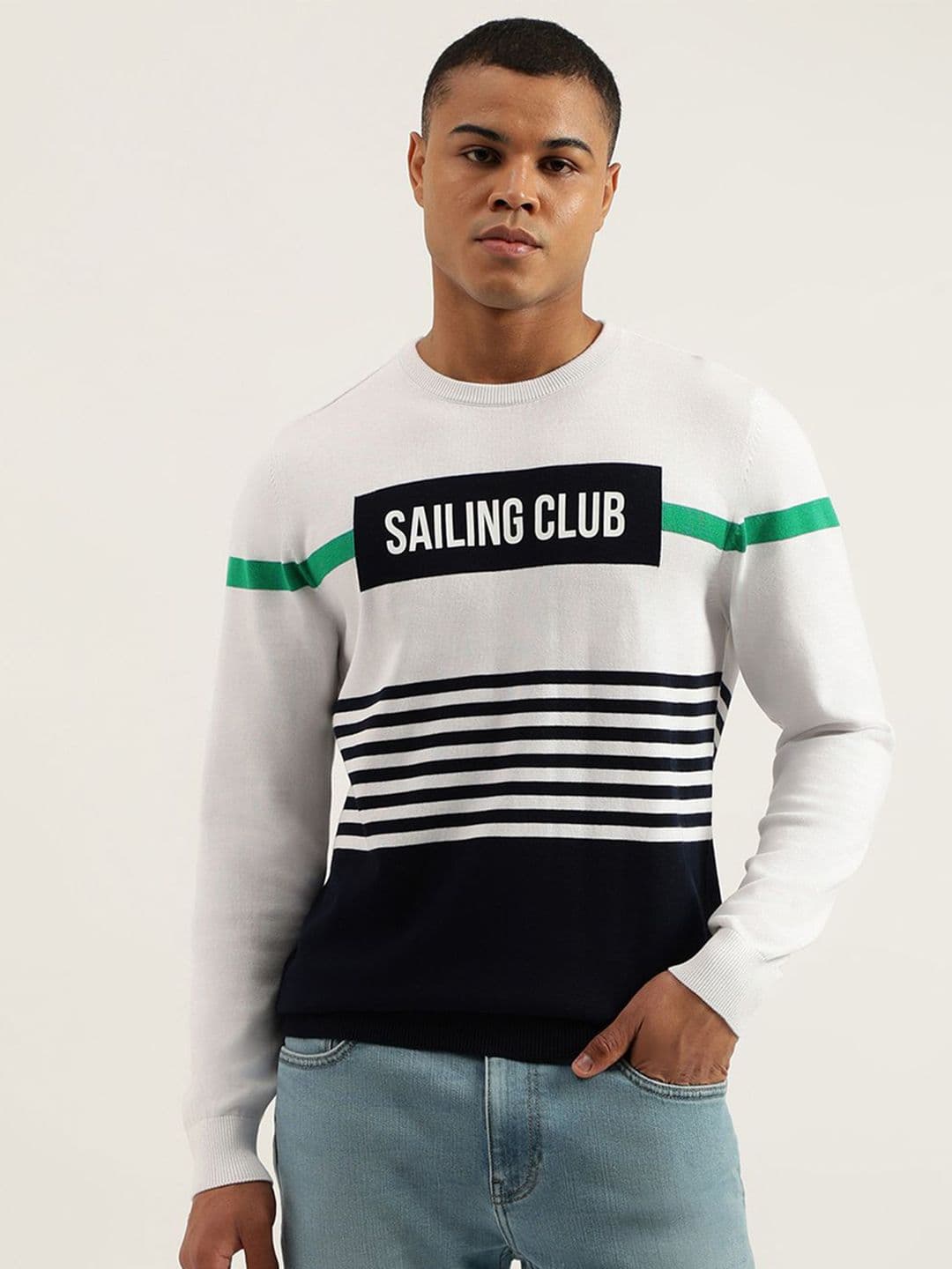 United Colors of Benetton Men Typography Pullover - view 1