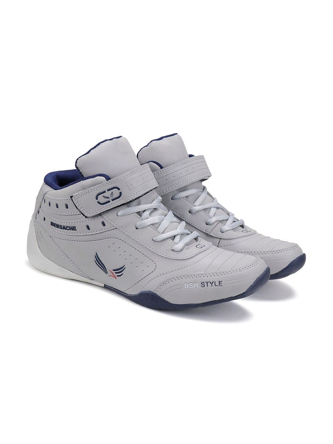 BERSACHE Men Leather Round Toe Sneakers - view 1