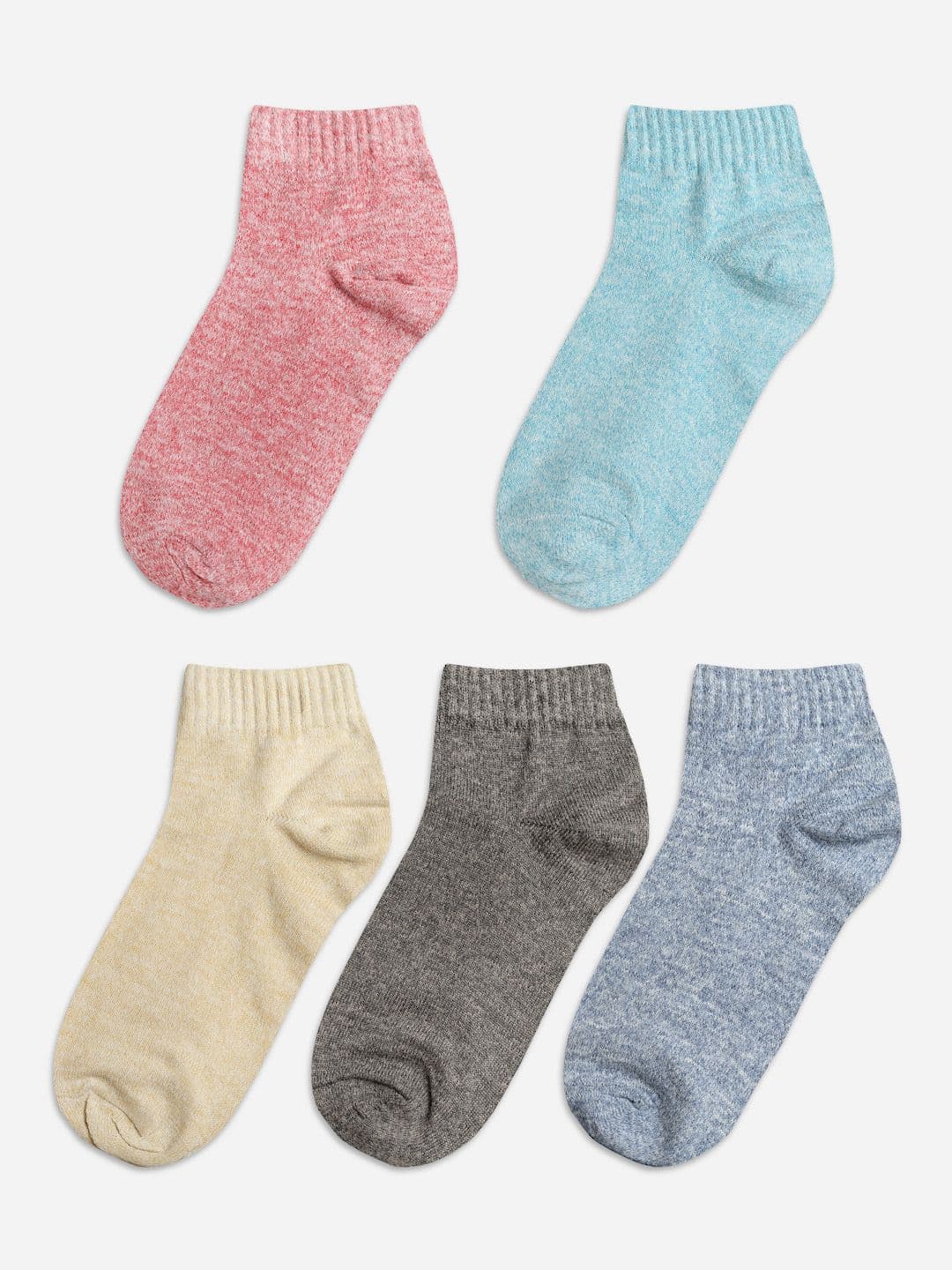 Texlon Kids Pack Of 5 Patterned Cotton Ankle-Length Socks - view 1